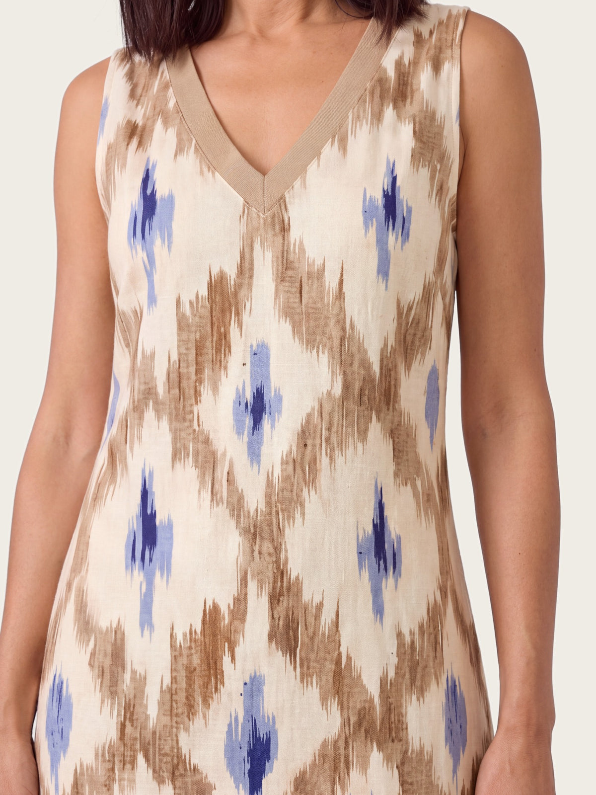 Tulum maxi dress side view showing fit and drape