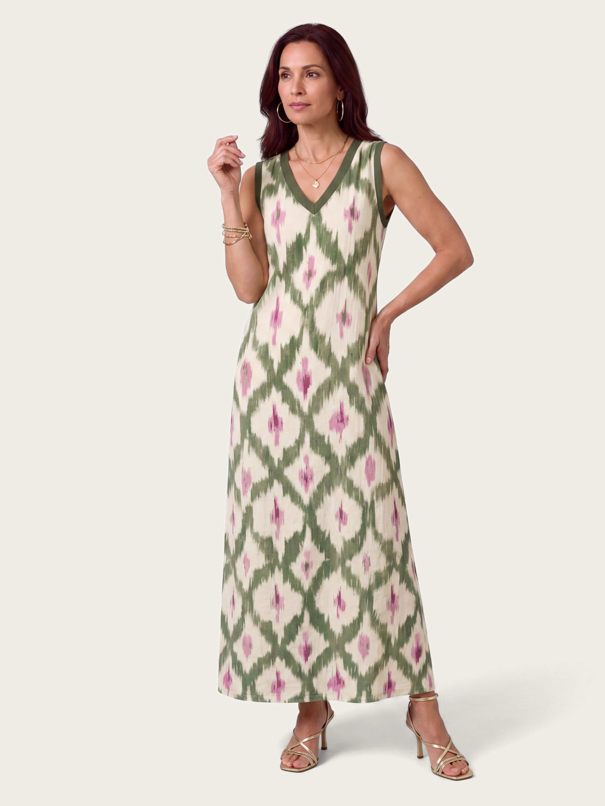 Tulum maxi dress styled for warm-weather occasions