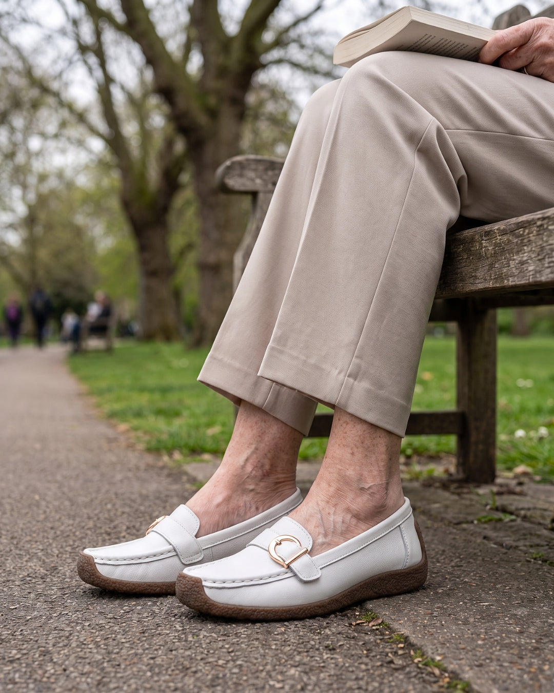 Classic Comfort | Women's Buckle Loafers – Soft, Flexible & Easy Slip-On