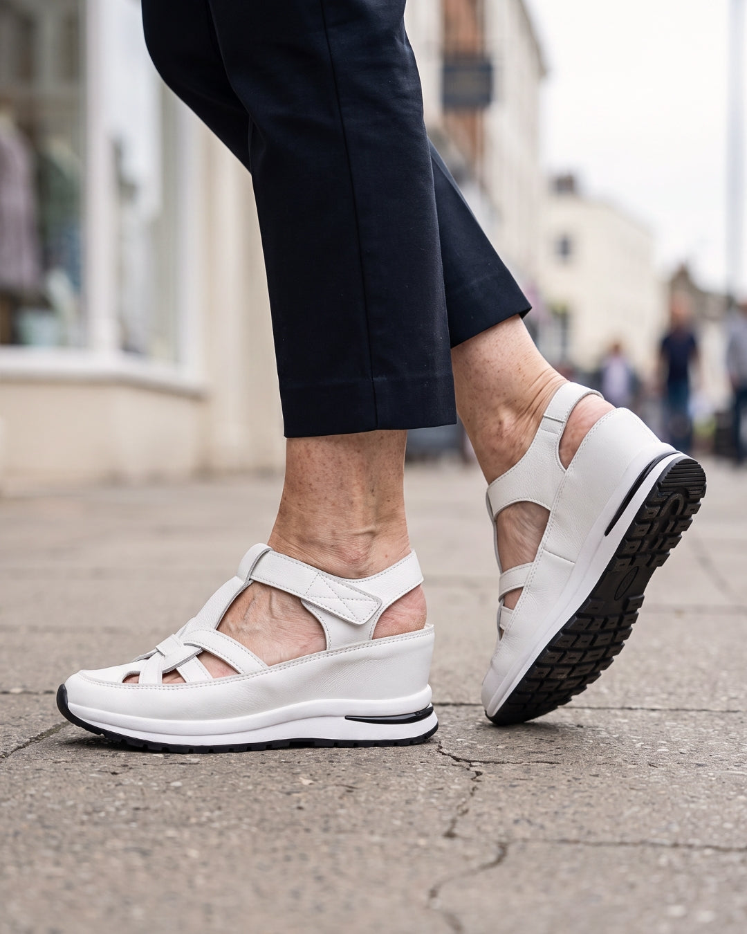 Vera Comfort | Women's Platform Sandals – Woven, Cushioned & Adjustable