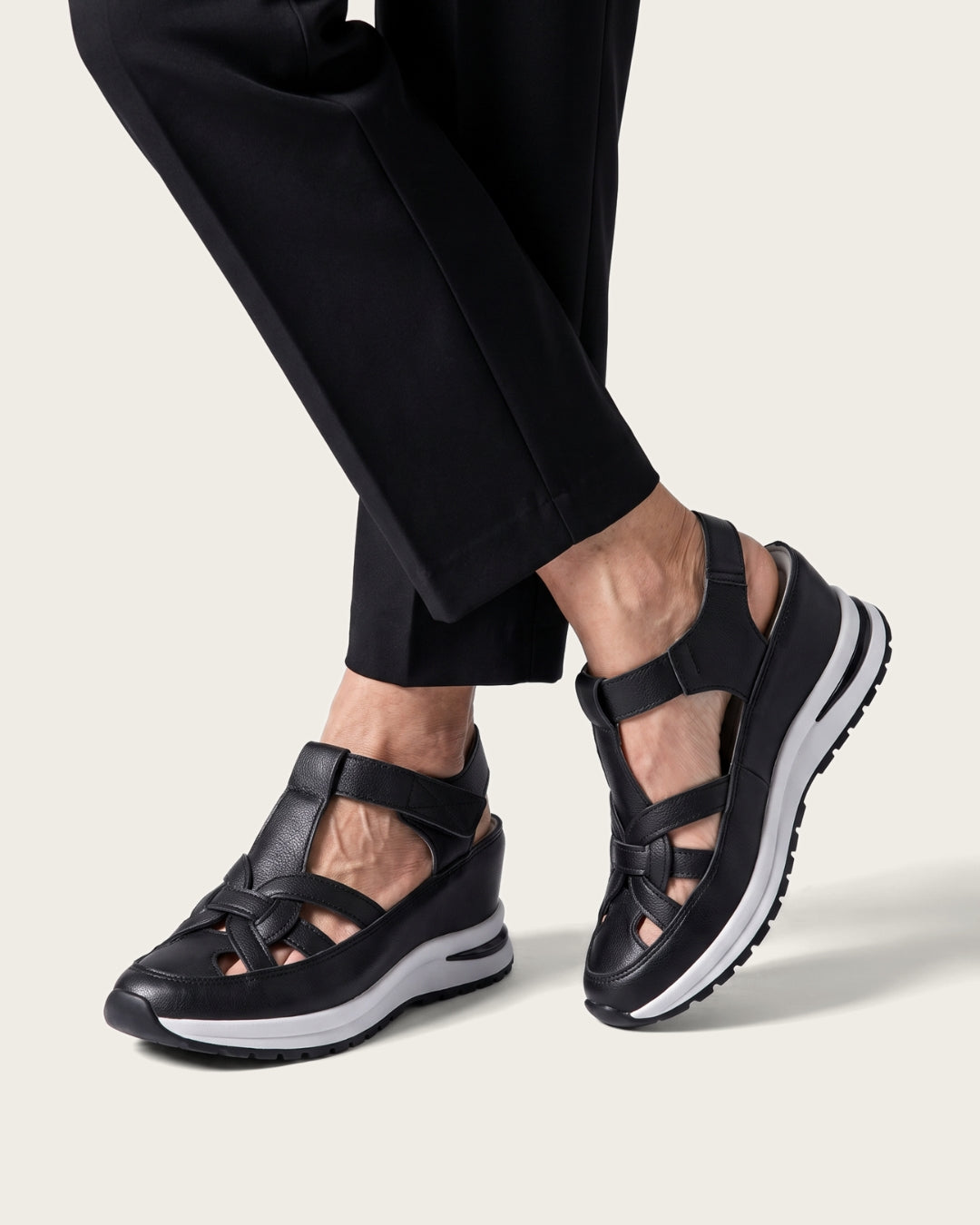 Vera Comfort | Women's Platform Sandals – Woven, Cushioned & Adjustable