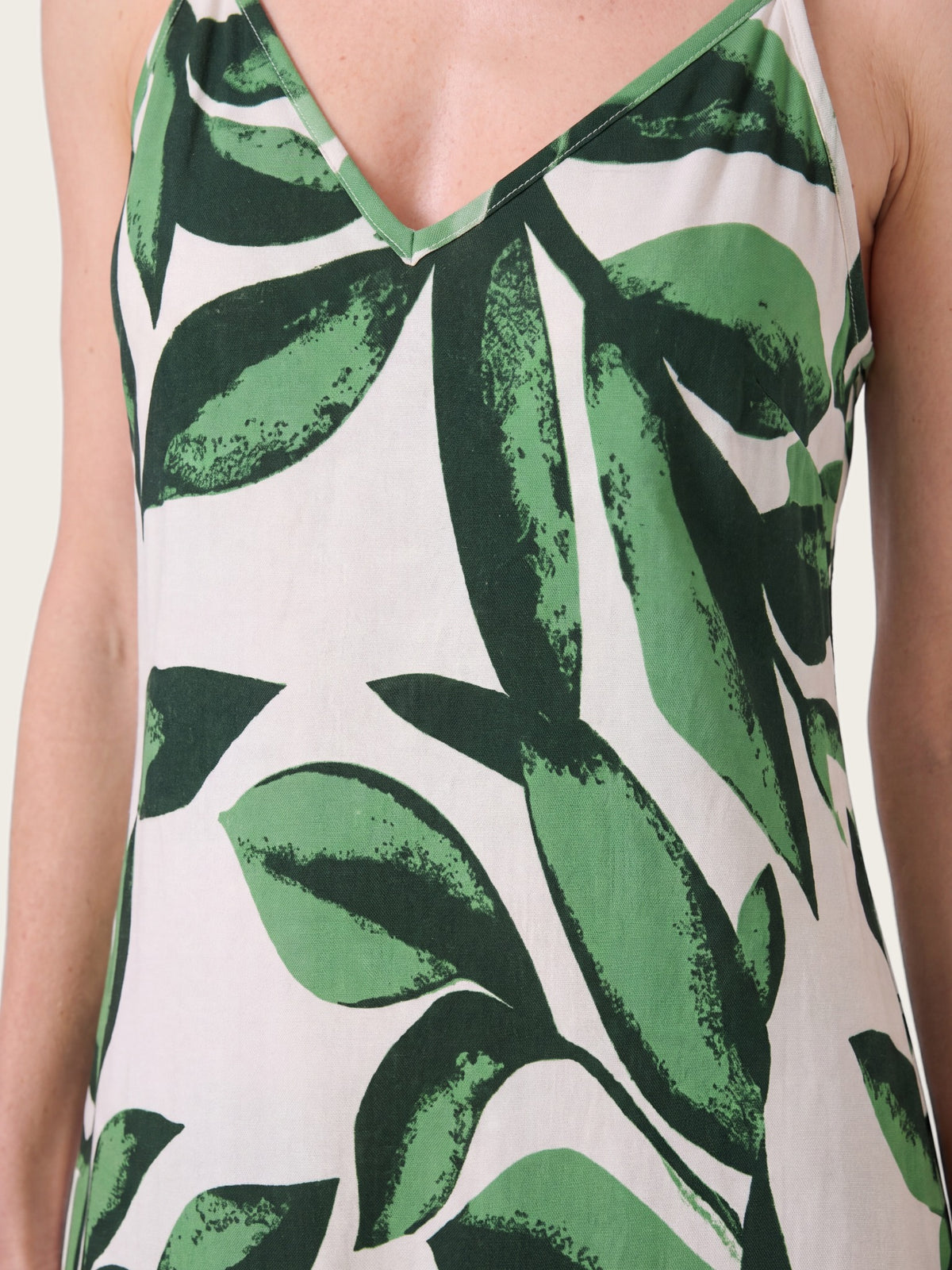Bali maxi dress side view showing fit and drape