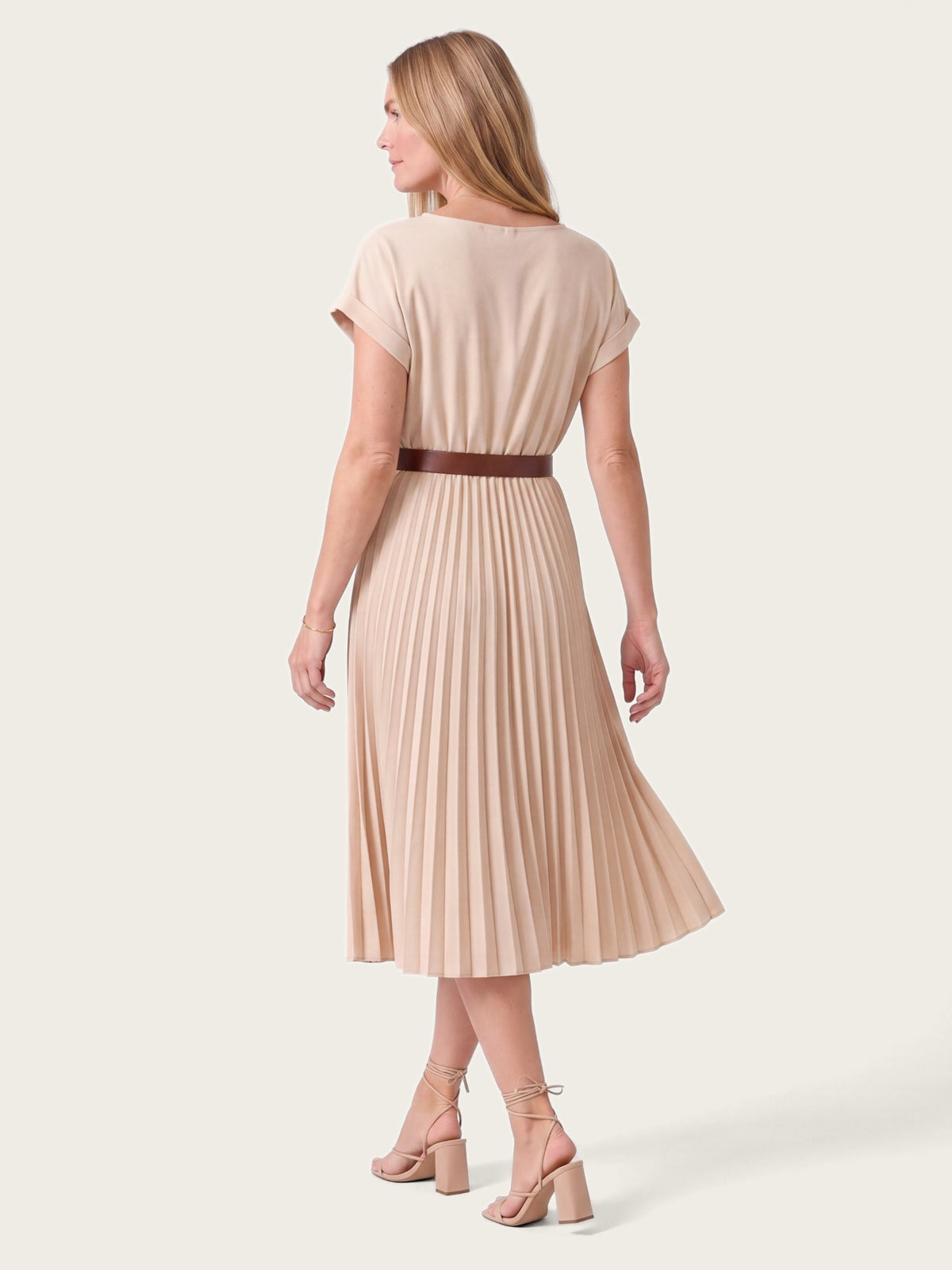 Eleanor midi dress shown front on – LIRAE LONDON