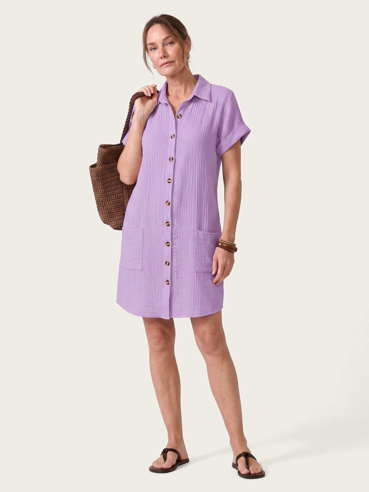 Formentera Button-Front Shirt Dress – LIRAE LONDON