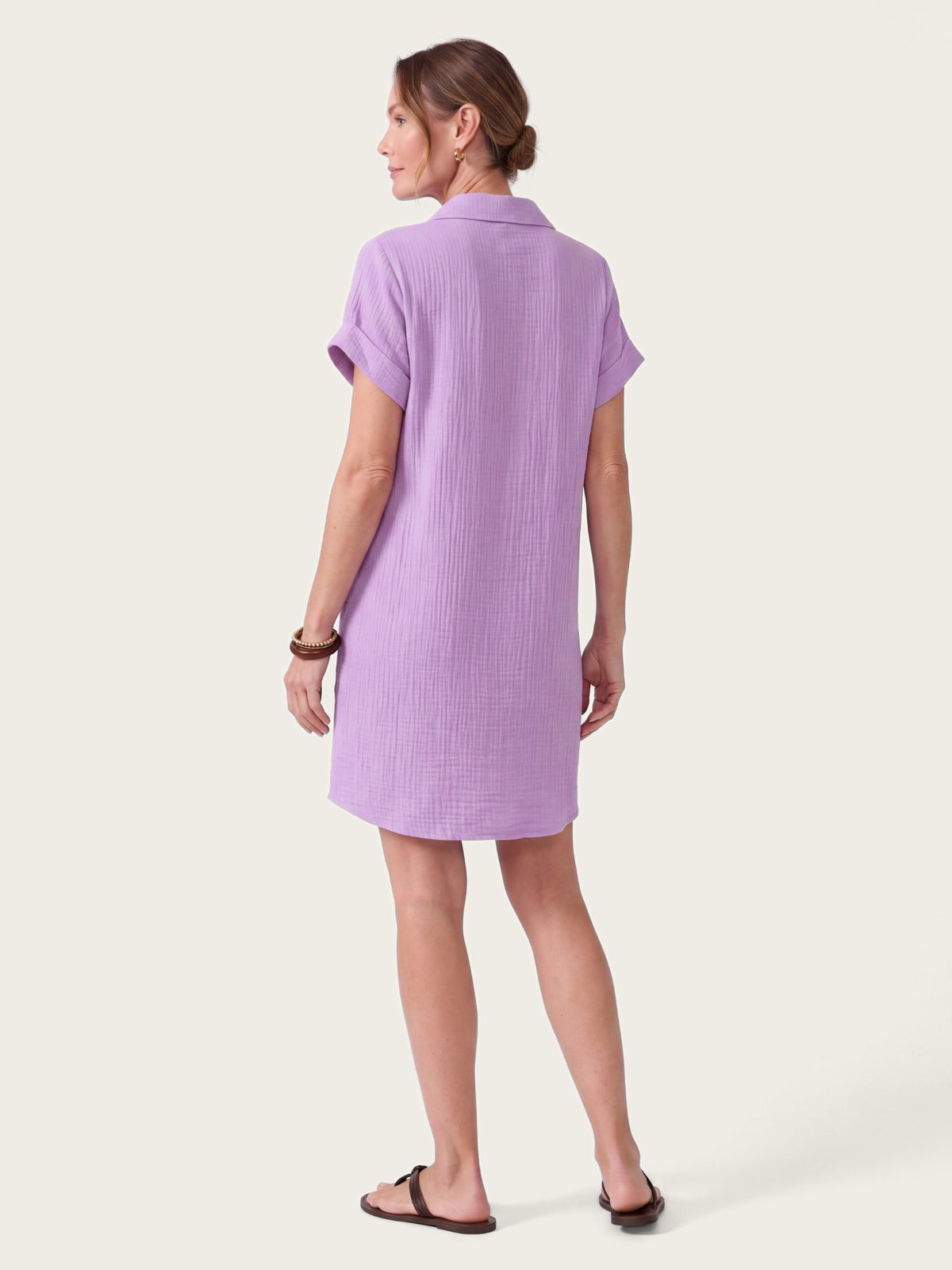Formentera shirt dress shown front on – LIRAE LONDON