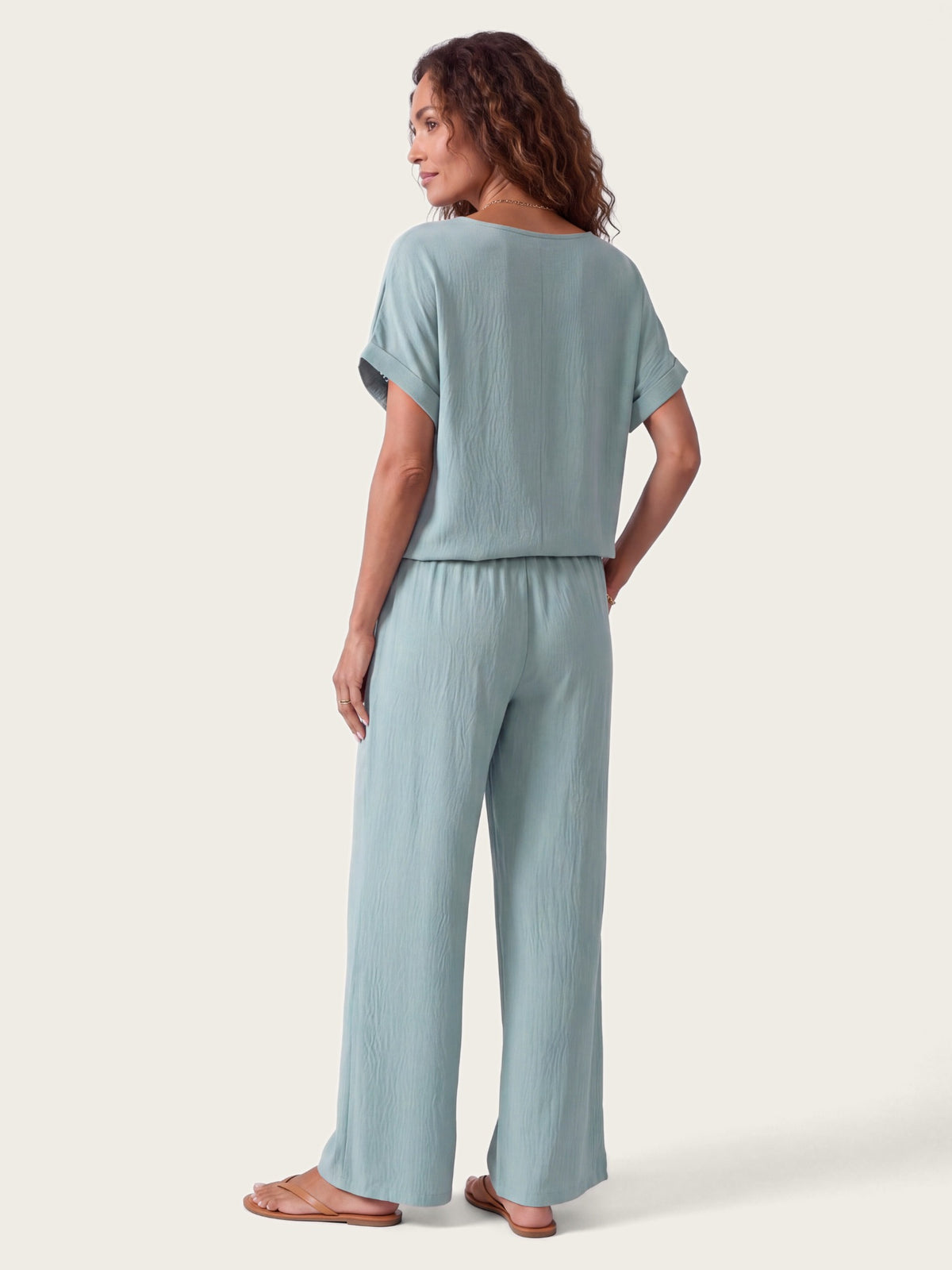 Ibiza co-ord set shown front on – LIRAE LONDON