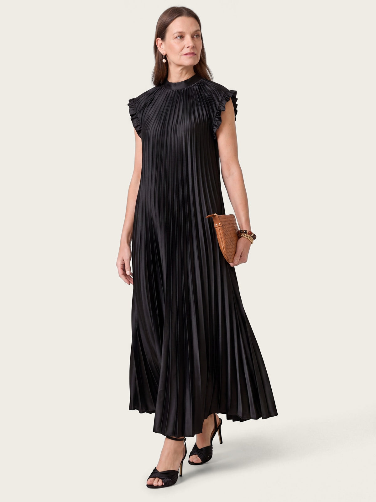 Close-up of fabric and detailing on the Isabelle maxi dress