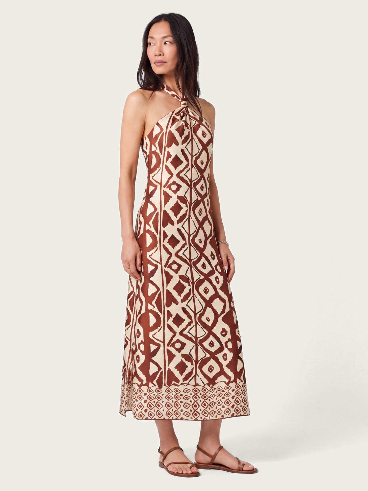 Marrakech Halter Maxi Dress in Geometric Print – LIRAE LONDON