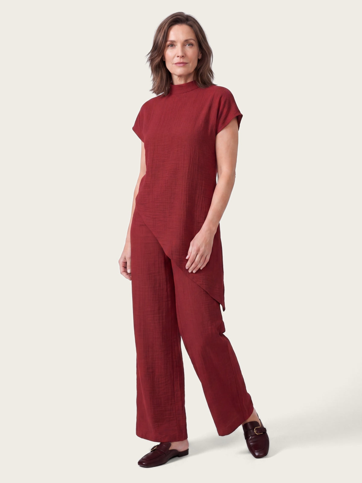 Close-up of fabric and detailing on the Sienna co-ord set